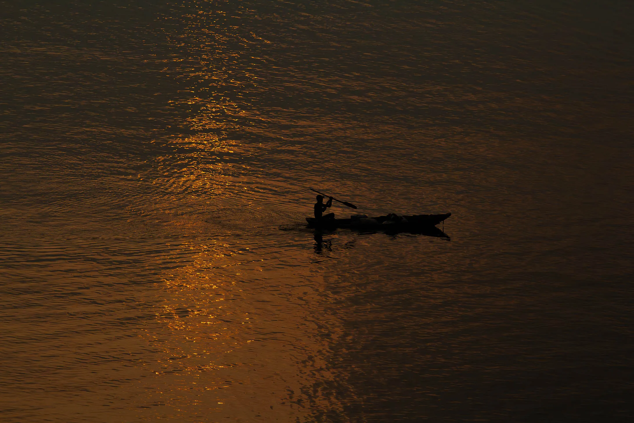 Kayaking at Sunset
